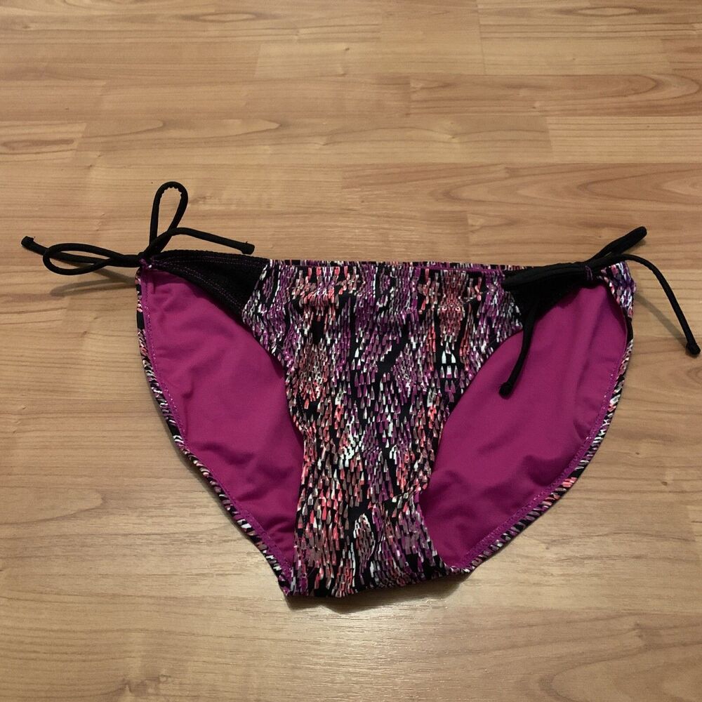 George Women's Printed Swim Bikini Bottom Size XL 16-18 Multi-Color